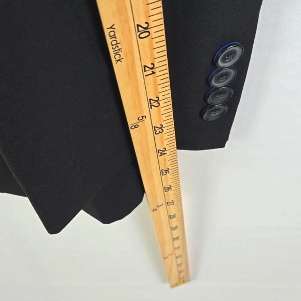 Billy London Mens 2 Button Navy Blue Fully Lined Blazer Suit Dress Jacket 36R